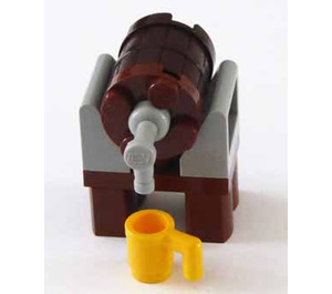LEGO Kingdoms Advent kalender 7952-1 Subset Day 17 - Keg with Tap