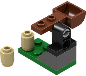 LEGO Kingdoms Calendrier de l'Avent 7952-1 Subset Day 20 - Catapult
