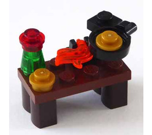 LEGO Kingdoms Calendrier de l'Avent 7952-1 Subset Day 23 - Cooking Table with Frying Pan