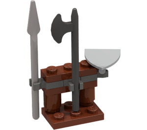 LEGO Kingdoms Calendrier de l'Avent 7952-1 Subset Day 3 - Weapons Rack