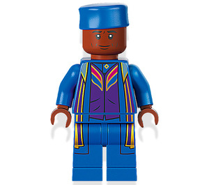 LEGO Kingsley Shacklebolt med Blå Hatt och Kostym Minifigur