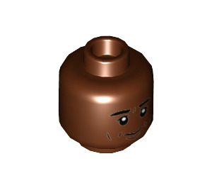 LEGO Kingsley Shacklebolt with Plain Hat Minifigure Head (Recessed Solid Stud) (3626 / 100058)