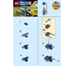LEGO Knight's Cycle Set 30371 Instructions