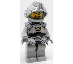 LEGO Ritari jossa Breastplate ja Kypärä jossa Hopea Visiiri Minihahmo