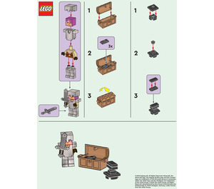 LEGO Knight with Chest and Anvil 662309 Instrukce