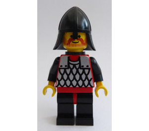 LEGO Ridder met Rood/Zilver Scale Mail Vest Minifiguur