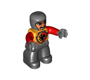 LEGO Knight mit Breit Crooked Grinsen / Scowl Duplo Abbildung