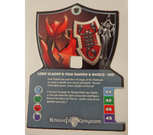 LEGO Knights Kingdom II Card 100 - Lord Vladek's New Schwert