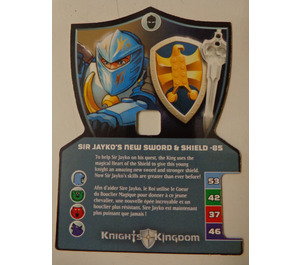LEGO Knights Kingdom II Card 85 - Sir Jayko's New Schwert