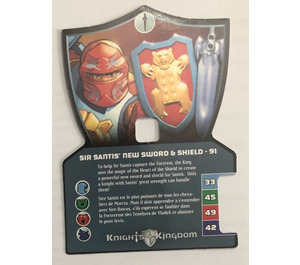 LEGO Knights Kingdom II Card 91 - Sir Santis' New Schwert