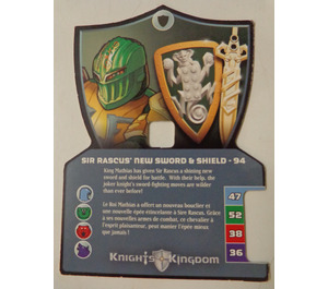 LEGO Knights Kingdom II Card 94 - Sir Rascus' New Schwert