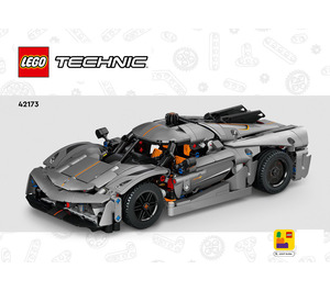 LEGO Koenigsegg Jesko Absolut Grey Hypercar 42173 Ohjeet