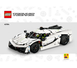 LEGO Koenigsegg Jesko Absolut White Hypercar Set 42184 Instructions