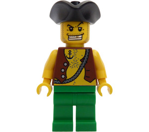 LEGO Kraken Attackin' Pirate met Anchor Tattoo minifiguur