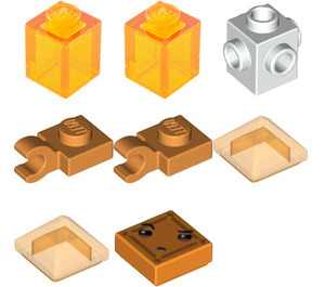 LEGO Kryptomite - Orange, Medium Crystals