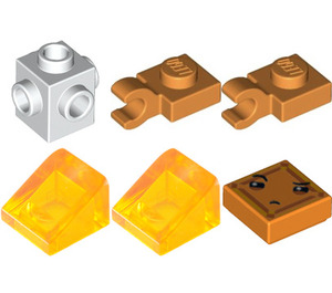 LEGO Kryptomite - Orange, Small Crystals (Slopes)