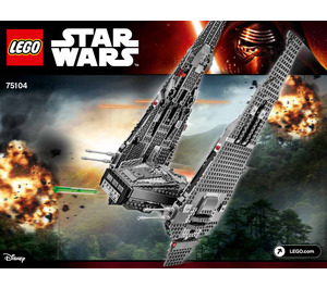 LEGO Kylo Ren's Command Shuttle 75104 Istruzioni