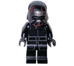 LEGO Kylo Ren jossa Kypärä jossa Punainen Scratches Minihahmo