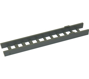 LEGO Stege Botten Sektion 96.6 mm med 11 crossbars