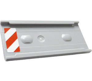 LEGO Ladder Holder 2 x 6 with Red and White Danger Stripes (Right Side) Sticker (87913)