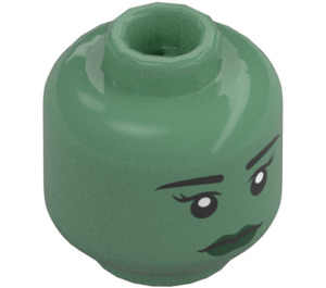 LEGO Lady Liberty Head (Recessed Solid Stud) (25433 / 99277)