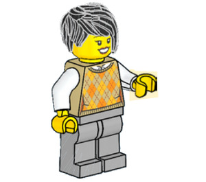 LEGO Lady met Argyle Sweater minifiguur