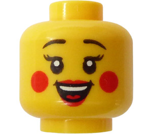 LEGO Ladybird Girl Schmucklos Kopf (Einbau-Vollbolzen) (3626)