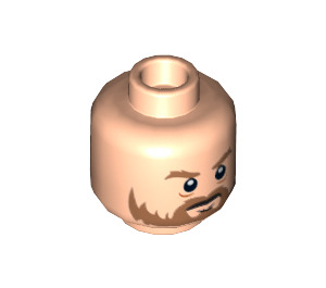 LEGO Lake-town Guard Minifigure Head (Safety Stud) (3626 / 16199)