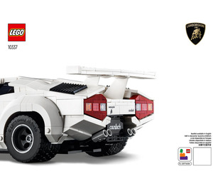 LEGO Lamborghini Countach 5000 Quattrovalvole 10337 Инструкции