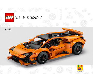 LEGO Lamborghini Huracán Tecnica Orange Set 42196 Instructions