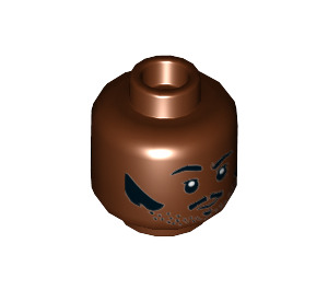LEGO Lando Calrissian Minifigure Head (Recessed Solid Stud) (3626 / 38173)