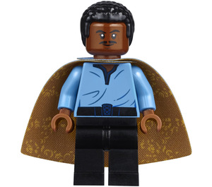 LEGO Lando Calrissian med Mørk oransje og Sand Blå Kappe Minifigur