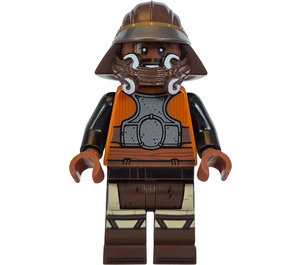 LEGO Lando Calrissian mit Skiff Wache Disguise mit Dark Braun Beine Minifigur