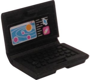 LEGO Laptop with Solar System and Comet Sticker (18659)