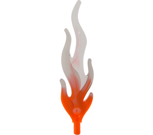 LEGO Groß Flamme mit Marmoriert Transparent Schwarz Tip (28577)