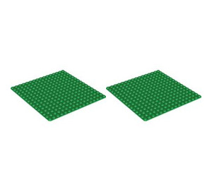 LEGO Groß Green Plates Pack (Pack of 25) 991230