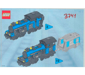 LEGO Large Locomotive 3741 Instruktioner