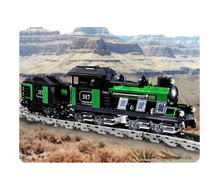 LEGO Large Train Engine and Tender with Green Bricks Set