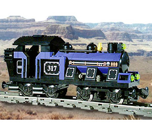 LEGO Grand Train Moteur avec Bleu Bricks