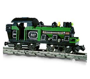 LEGO Large Train Engine with Green Bricks Set