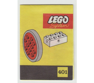 LEGO Large Wheels Pack Set 401-3 Instructions