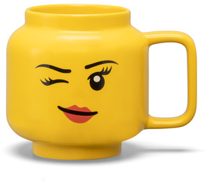 LEGO Large Winking Girl Ceramic Mug (5007876)