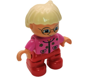 LEGO Laura, Niño con Gafas Figura Duplo