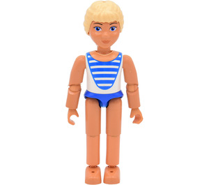 LEGO Laura with Blue & White Swimsuit Minifigure