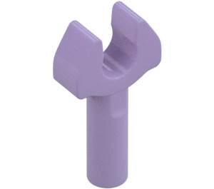 LEGO Lavanda Barra 1 con Clip (senza spazio nella clip) (3484 / 48729)