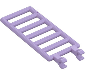 LEGO Lavender Bar 7 x 3 with Double Clips (5630 / 6020)