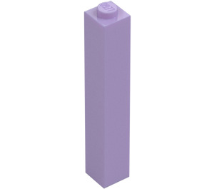 LEGO Lavendel Kloss 1 x 1 x 5 med Solid knopp (2453)