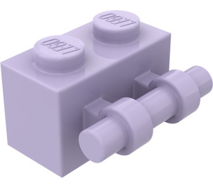 LEGO Lavendel Backstein 1 x 2 mit Griff (30236)
