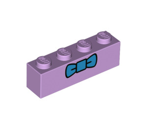 LEGO Lavender Brick 1 x 4 with Bow Tie (3010 / 42206)
