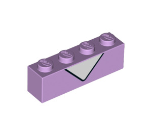 LEGO Lavender Brick 1 x 4 with White Neck (3010 / 79289)